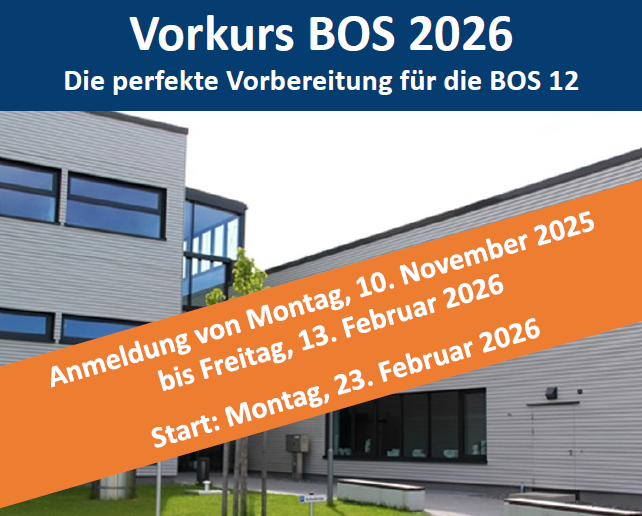 Plakat Vorkurs BOS